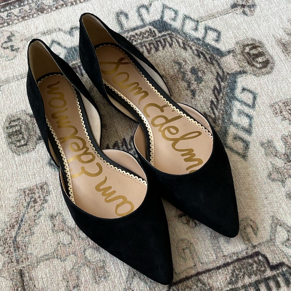 Sam Edelman Rodney black suede flats size 8.5